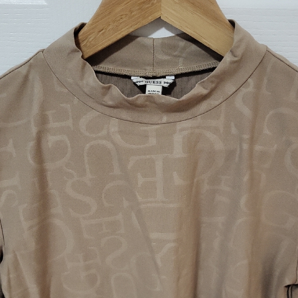 Guess Beige Monogram Blouse
